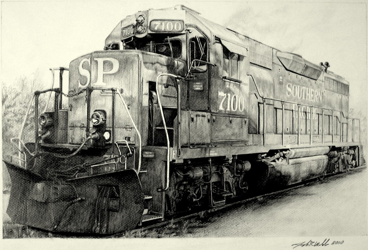 Southern Pacific locomotive 7100