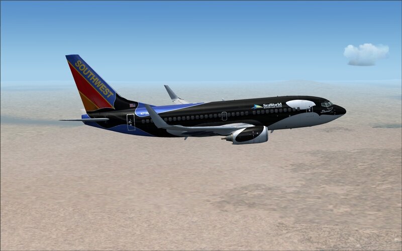 Southwest Airlines Boeing 737 in flight