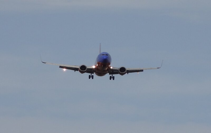 Southwest Airlines Plane — Blue, Calm, Afternoon, Photograph