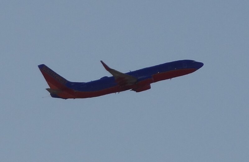 Southwest Airlines Plane — Blue, Calm, Photograph