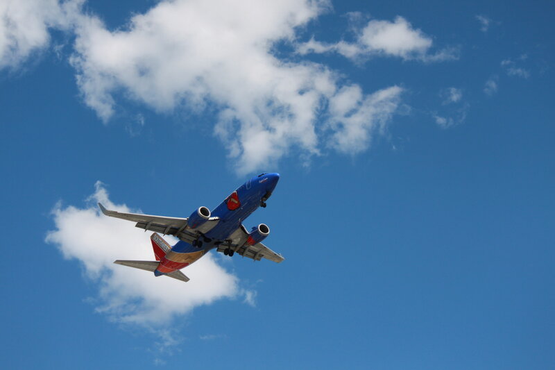 Southwest Airlines Plane — Blue, Clear