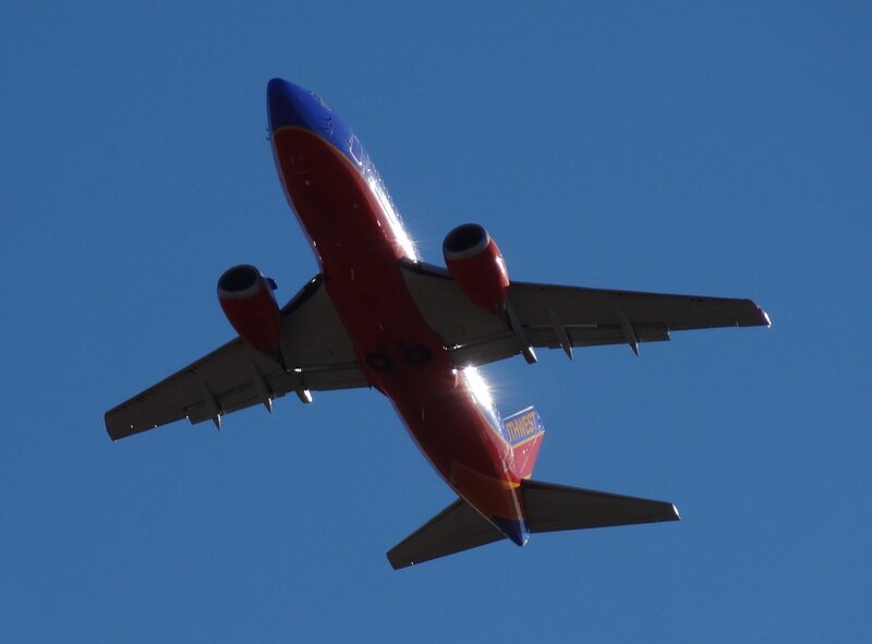 Southwest Airlines Plane — Blue, Dramatic