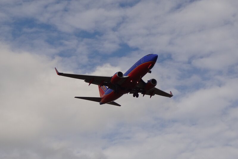 Southwest Airlines Plane — Blue, Dynamic, Afternoon
