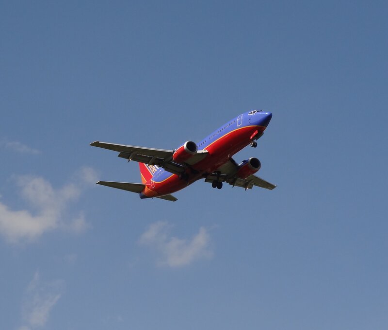 Southwest Airlines Plane — Blue, Serene