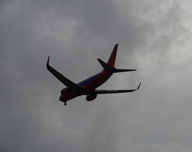 Southwest Airlines Plane — Gray, Overcast