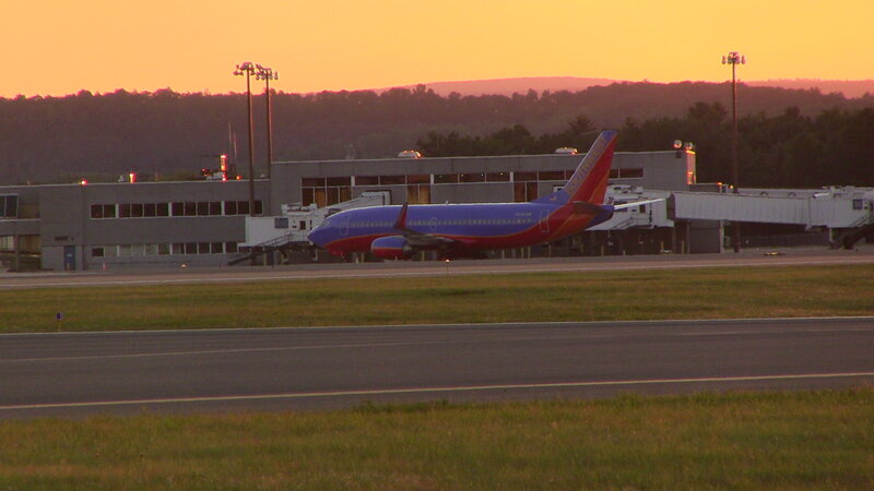 Southwest Airlines Plane — Orange