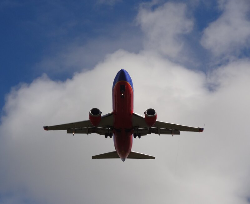 Southwest Airlines Plane — Red, Dramatic