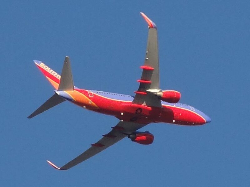 Southwest Airlines Plane — Red