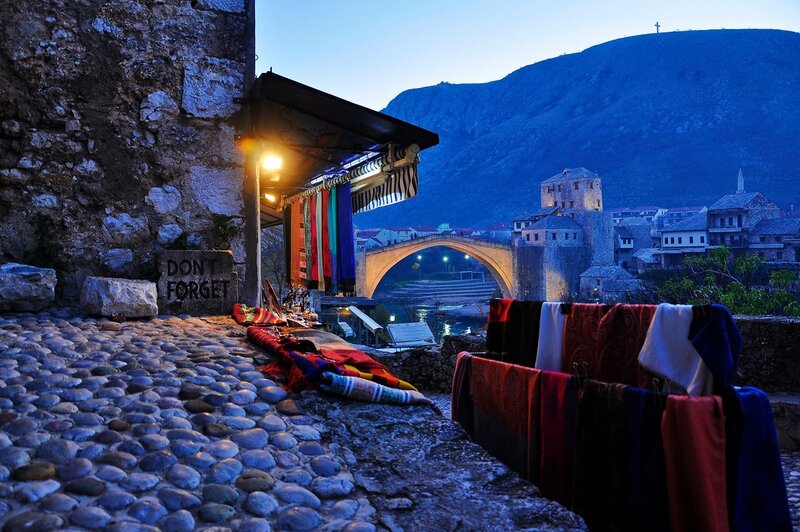 Souvenir Stall at Dusk
