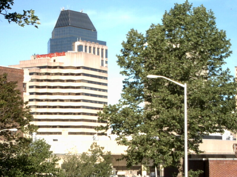 Sovereign Bank building in city