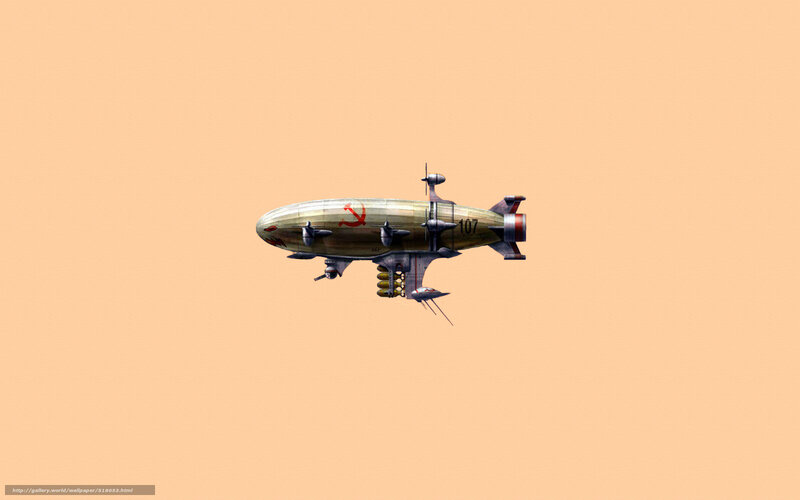Soviet airship in flight