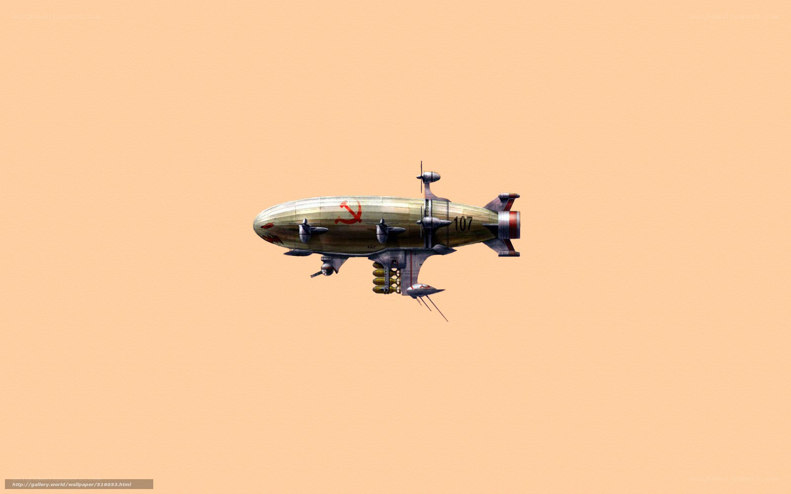 Soviet airship in flight