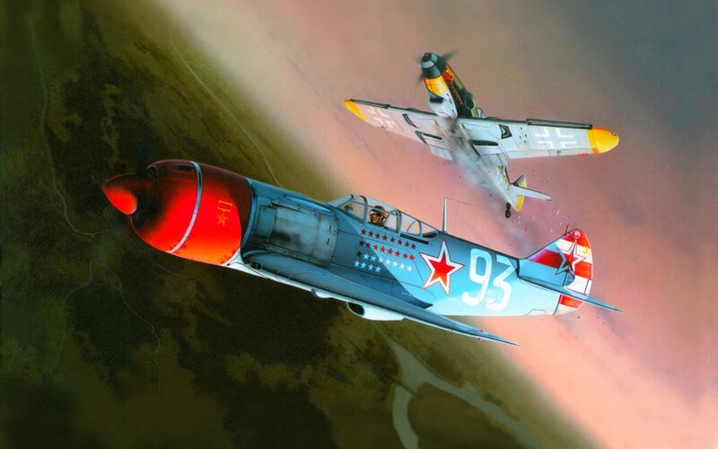Soviet and German Fighter Planes