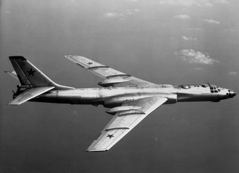 Soviet Bomber Aircraft — Black, Neutral, Photograph