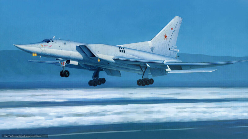 Soviet Bomber Aircraft — Blue, Dramatic, Illustration