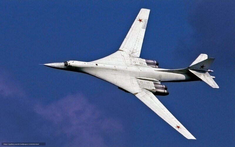 Soviet Bomber Aircraft — Blue, Dramatic, Photograph, Sky