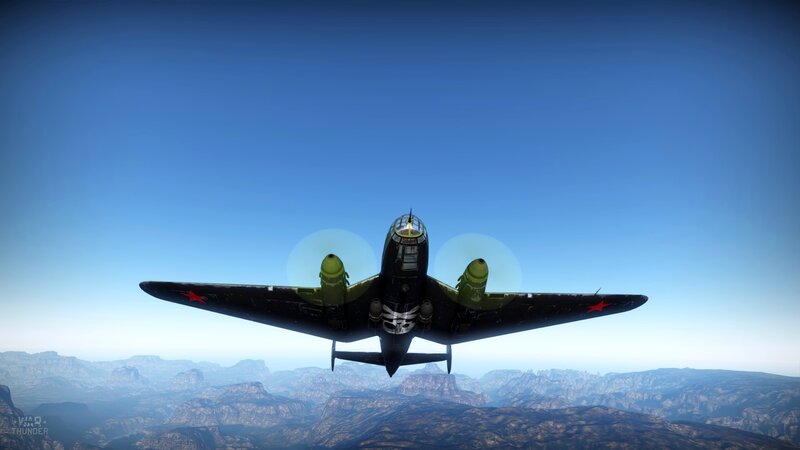 Soviet Bomber Aircraft — Blue, Serene, Afternoon