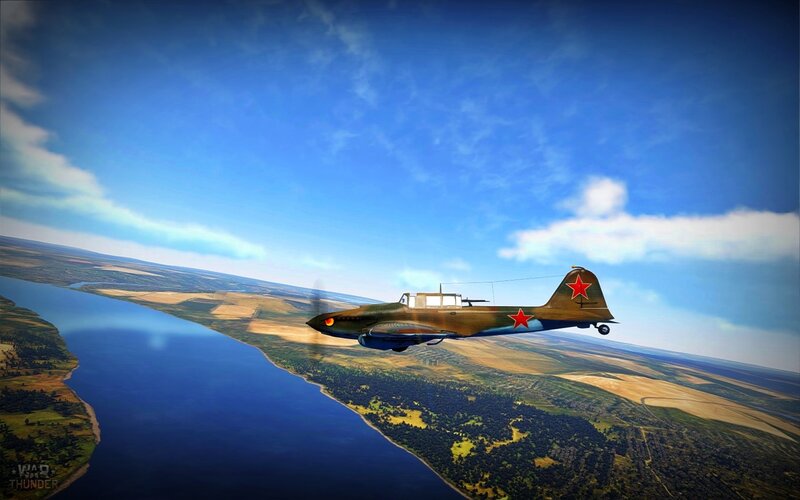 Soviet Bomber Aircraft — Blue, Serene