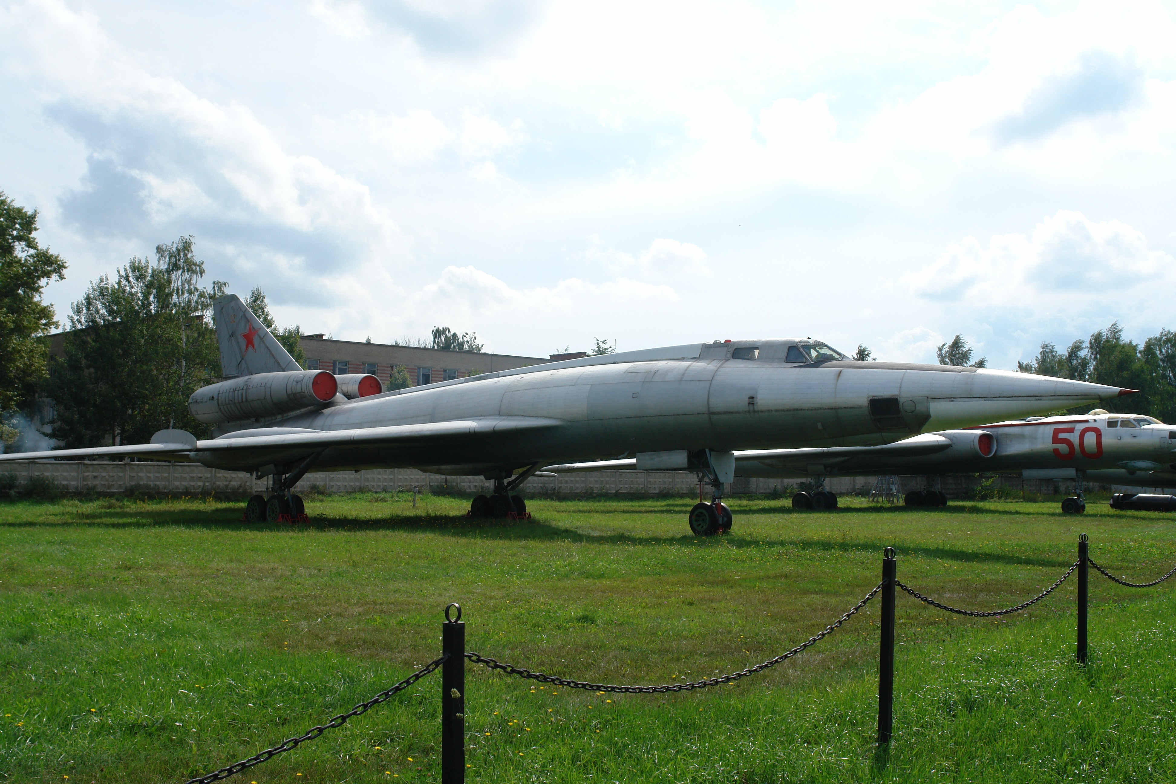 Soviet bomber aircraft on display
