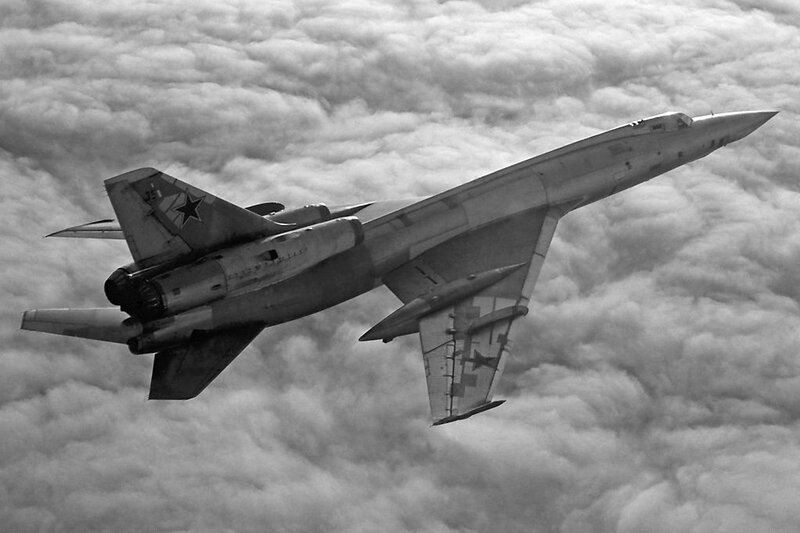 Soviet bomber in flight