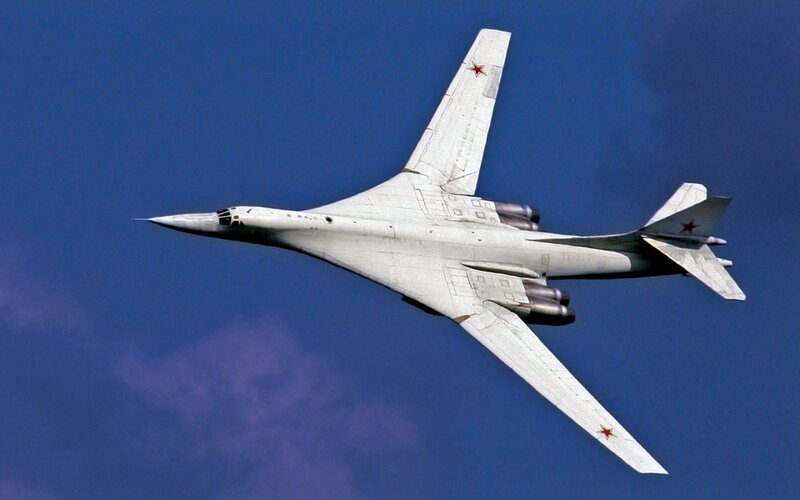 Soviet bomber in flight