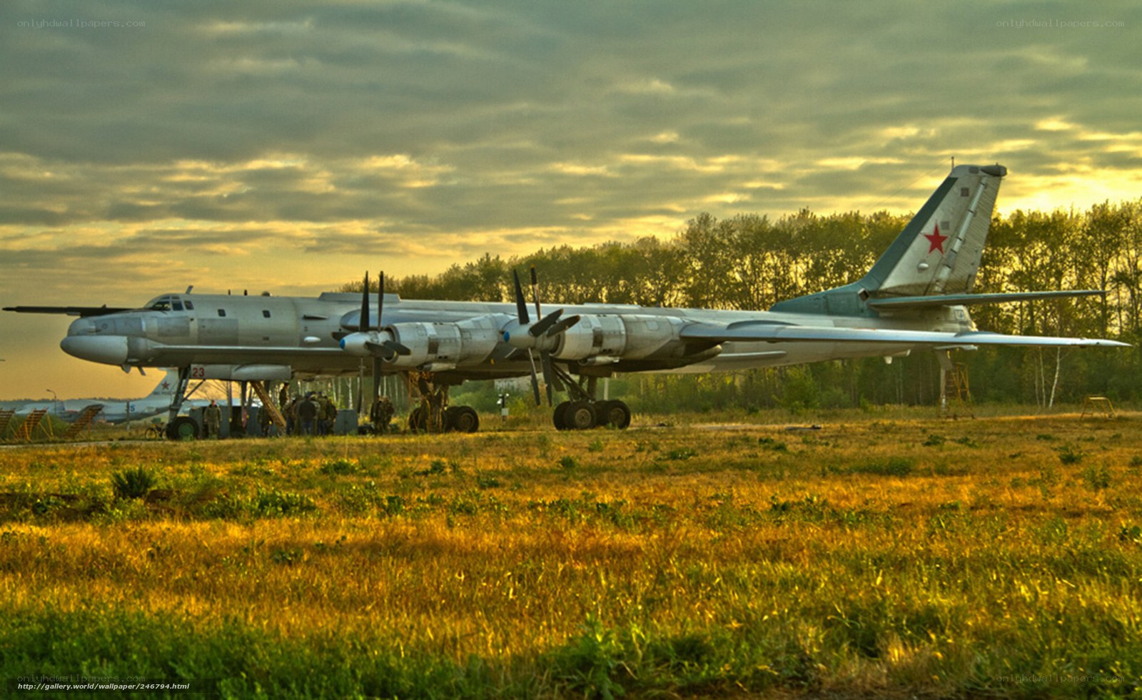 Soviet bomber on airfield