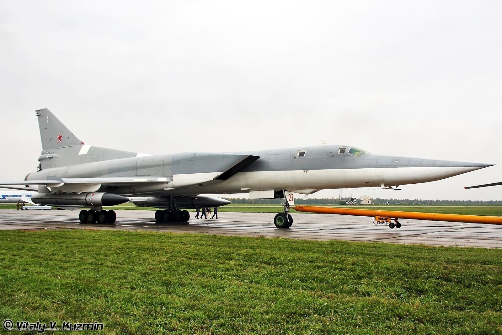 Soviet bomber on tarmac