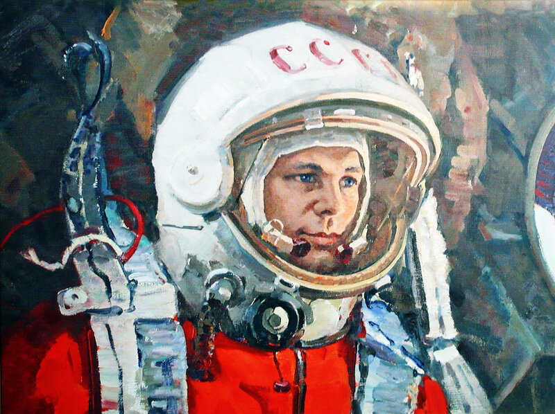 Soviet cosmonaut portrait