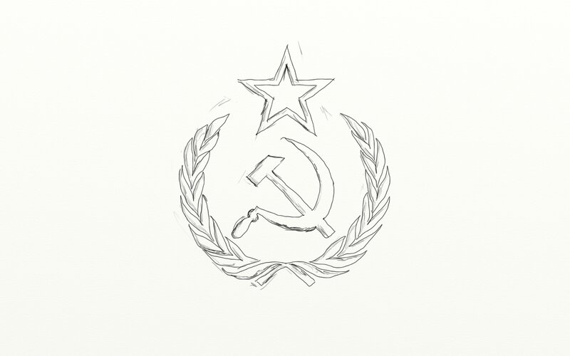 Soviet emblem sketch