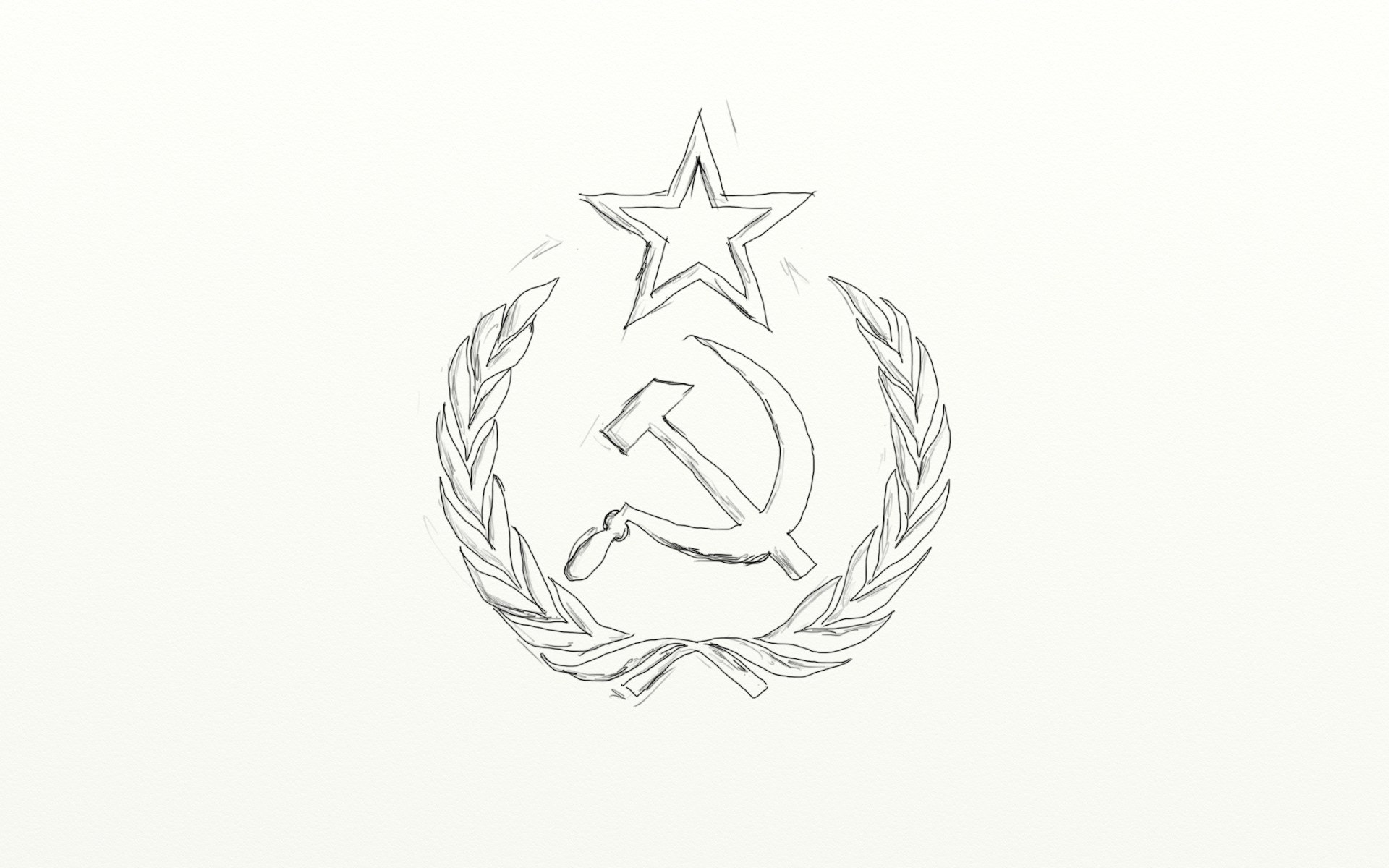 Soviet emblem sketch