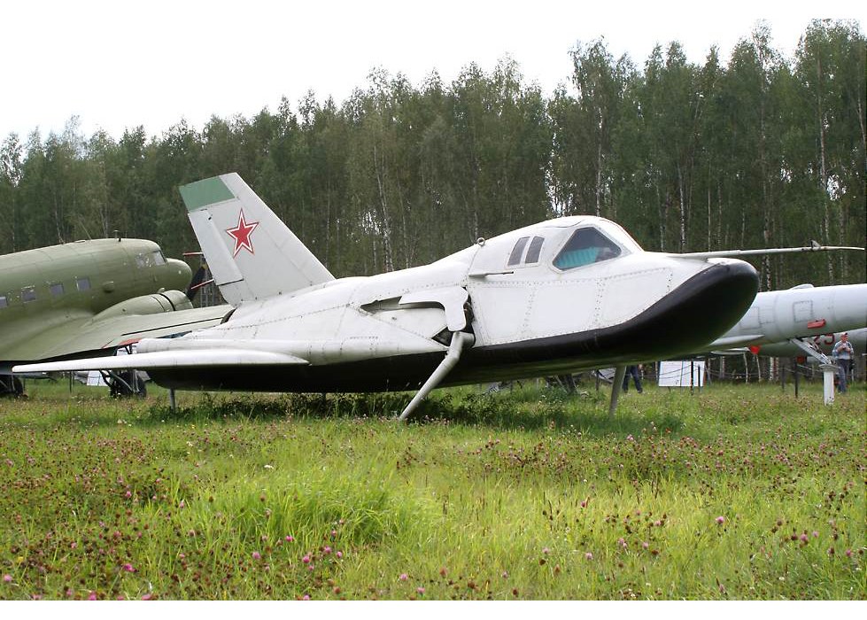 Soviet-era aircraft on display