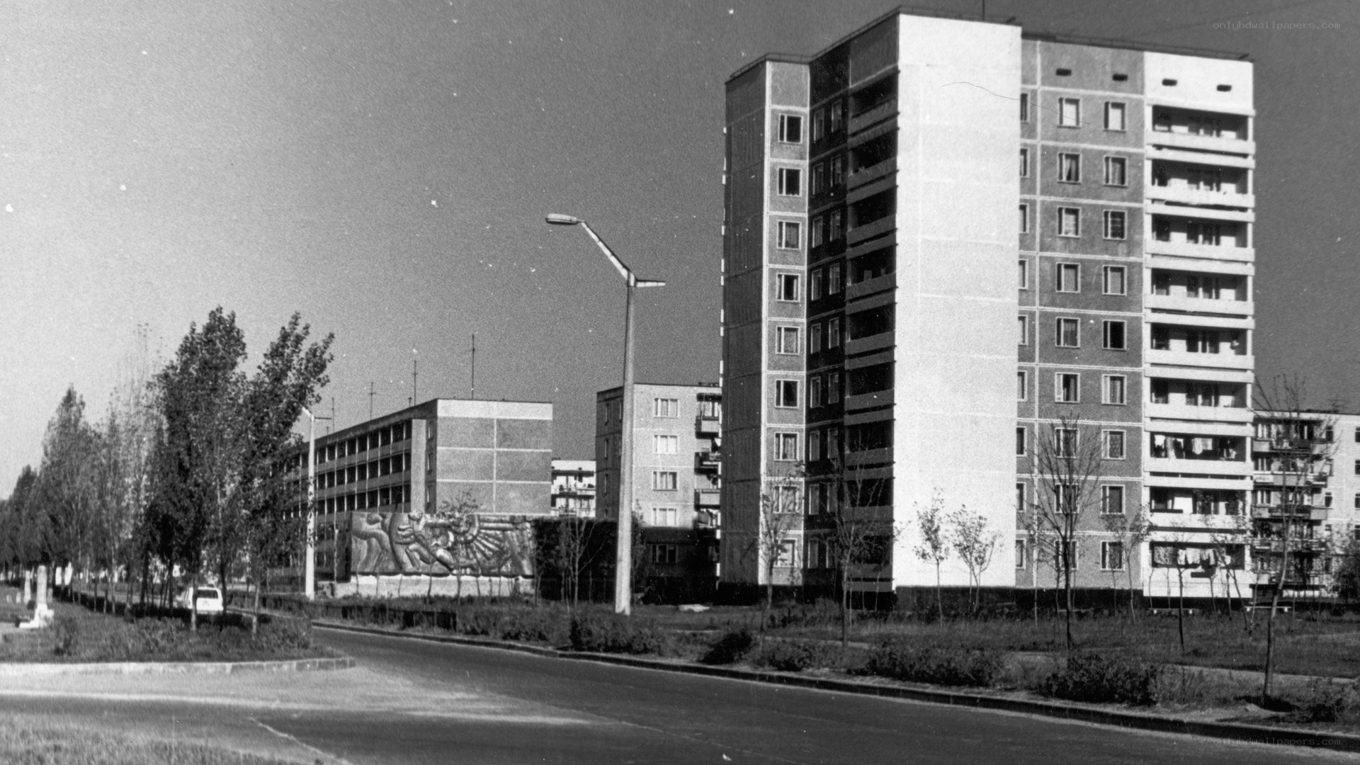 Soviet-era apartment buildings