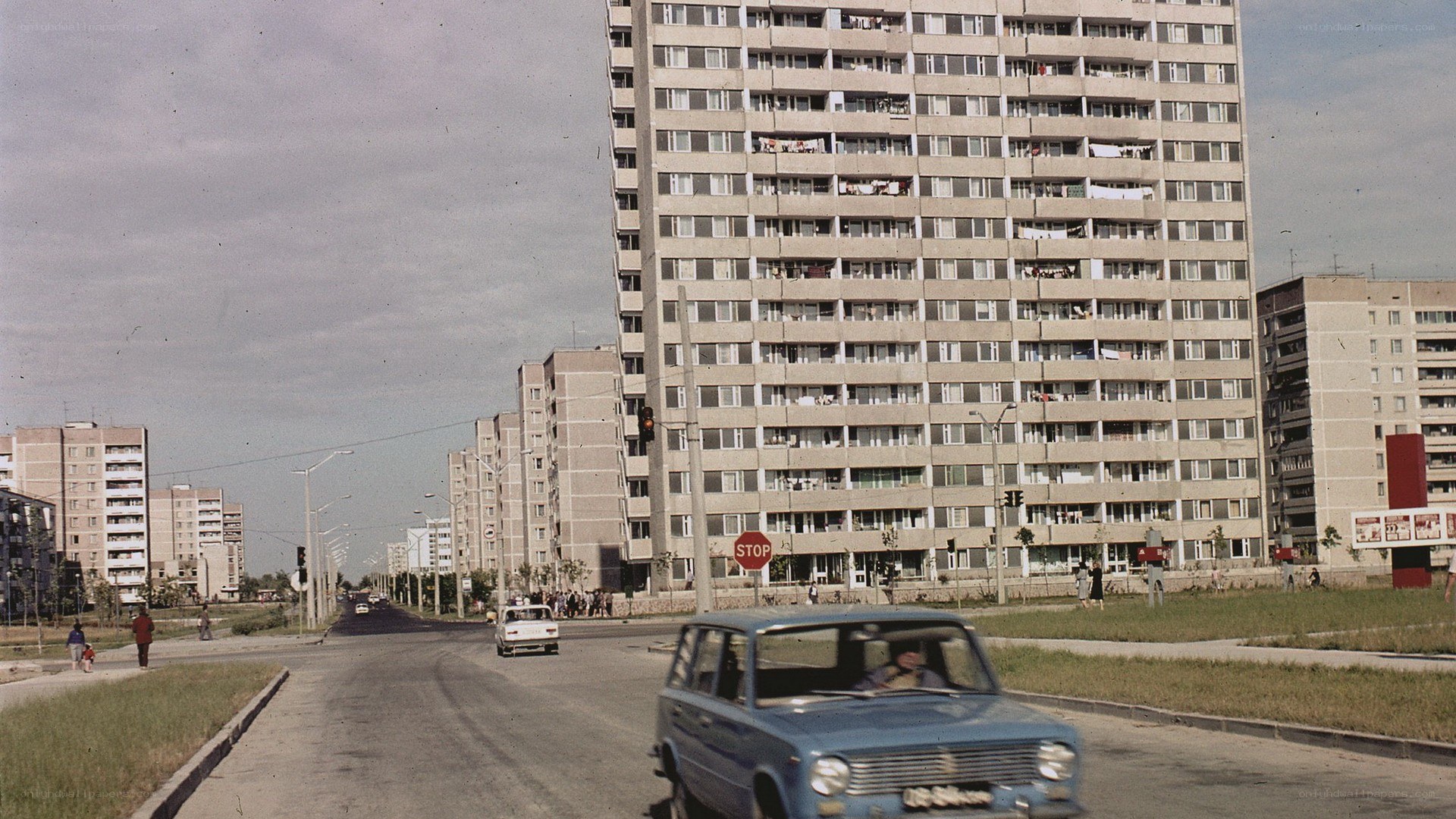 Soviet-era apartment buildings