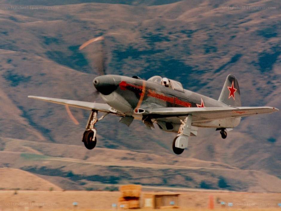 Soviet-era fighter jet in flight