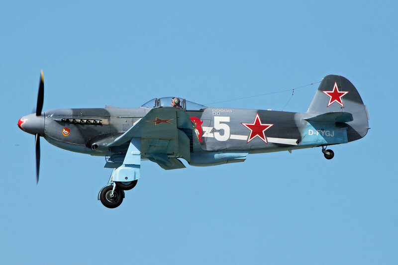 Soviet-era Fighter Plane — Blue