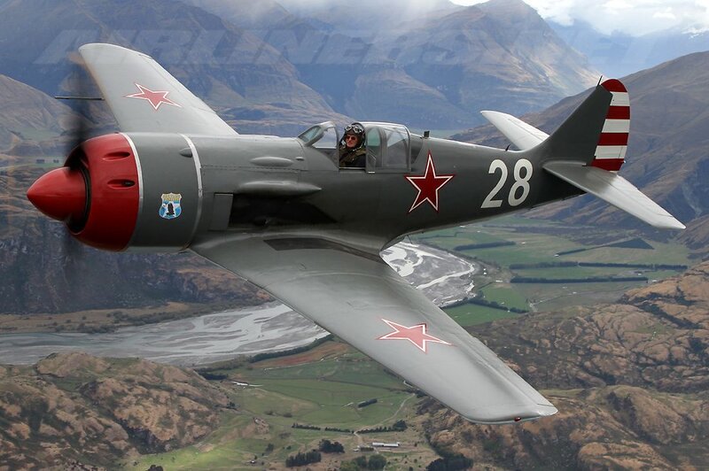 Soviet-era Fighter Plane — Gray, Dramatic, Afternoon