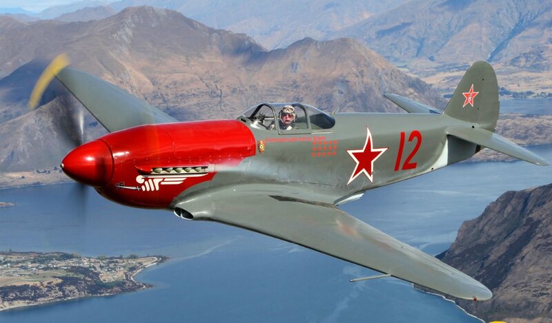 Soviet-era Fighter Plane — Gray, Dynamic, Afternoon