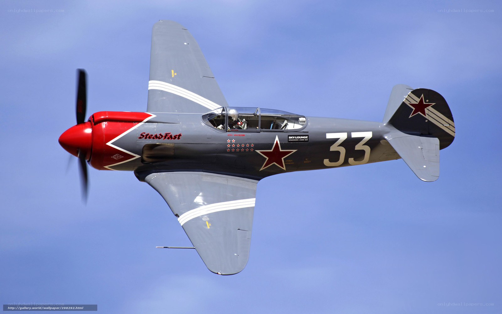 Soviet-era fighter plane in flight
