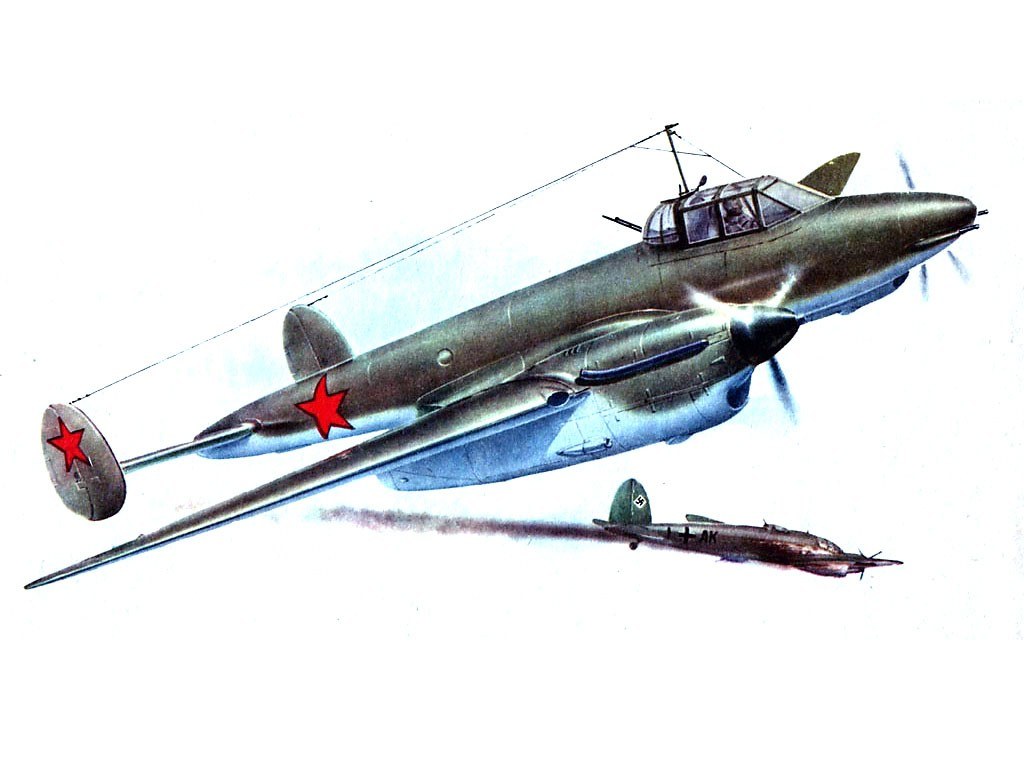 Soviet fighter aircraft in flight