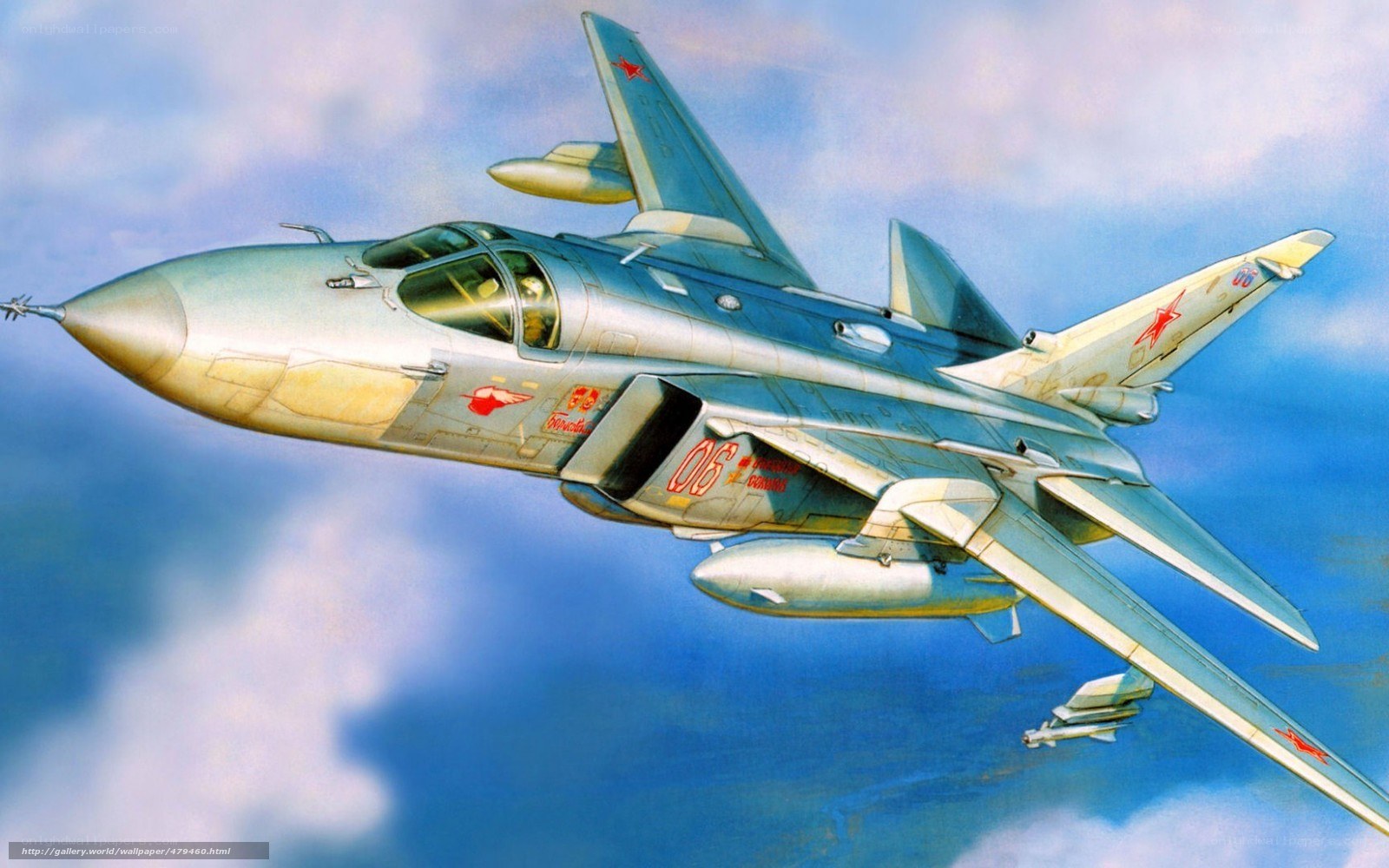 Soviet fighter jet in flight