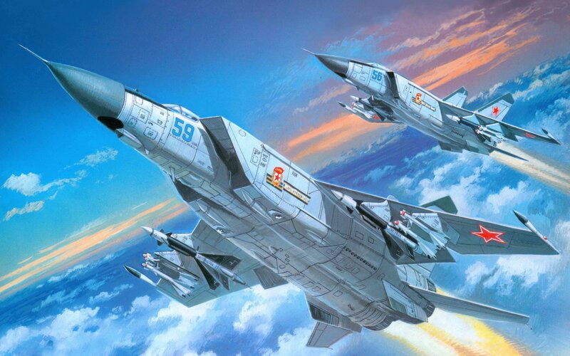 Soviet Fighter Jets — Blue