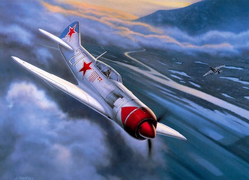 Soviet Fighter Plane — Blue