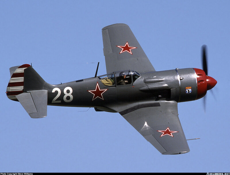 Soviet Fighter Plane — Gray, Clear