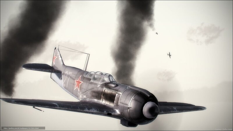 Soviet Fighter Plane — Gray, Dramatic, Digital Art, Smoke