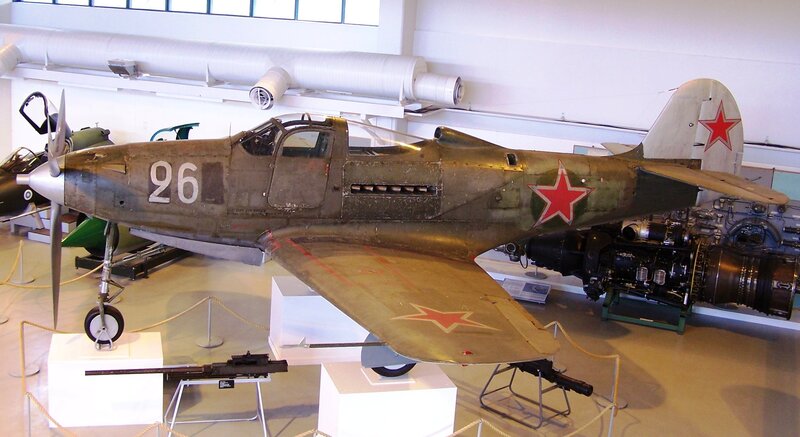 Soviet Fighter Plane — Green, Neutral, Photograph