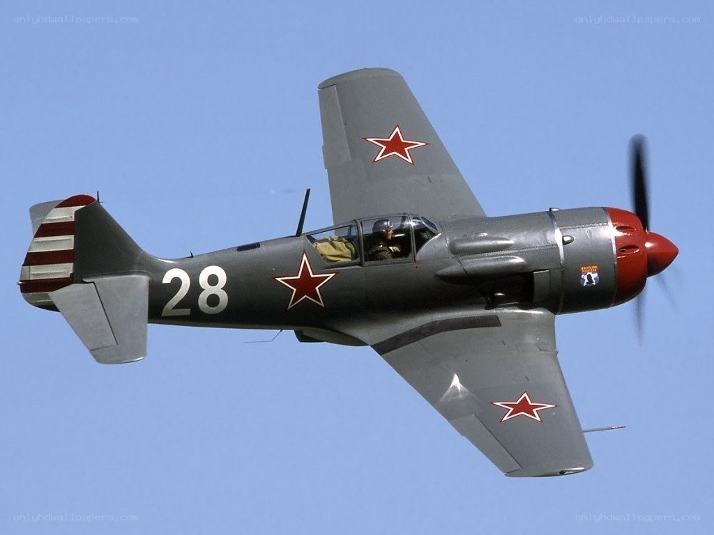 Soviet fighter plane in flight