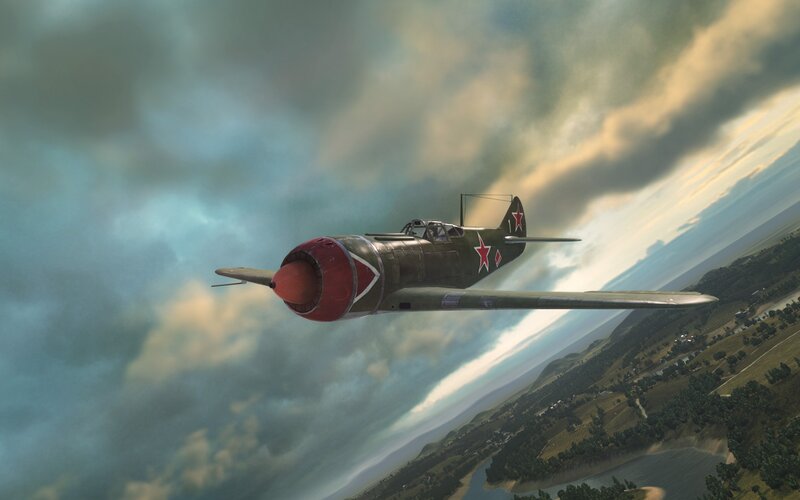 Soviet fighter plane in flight
