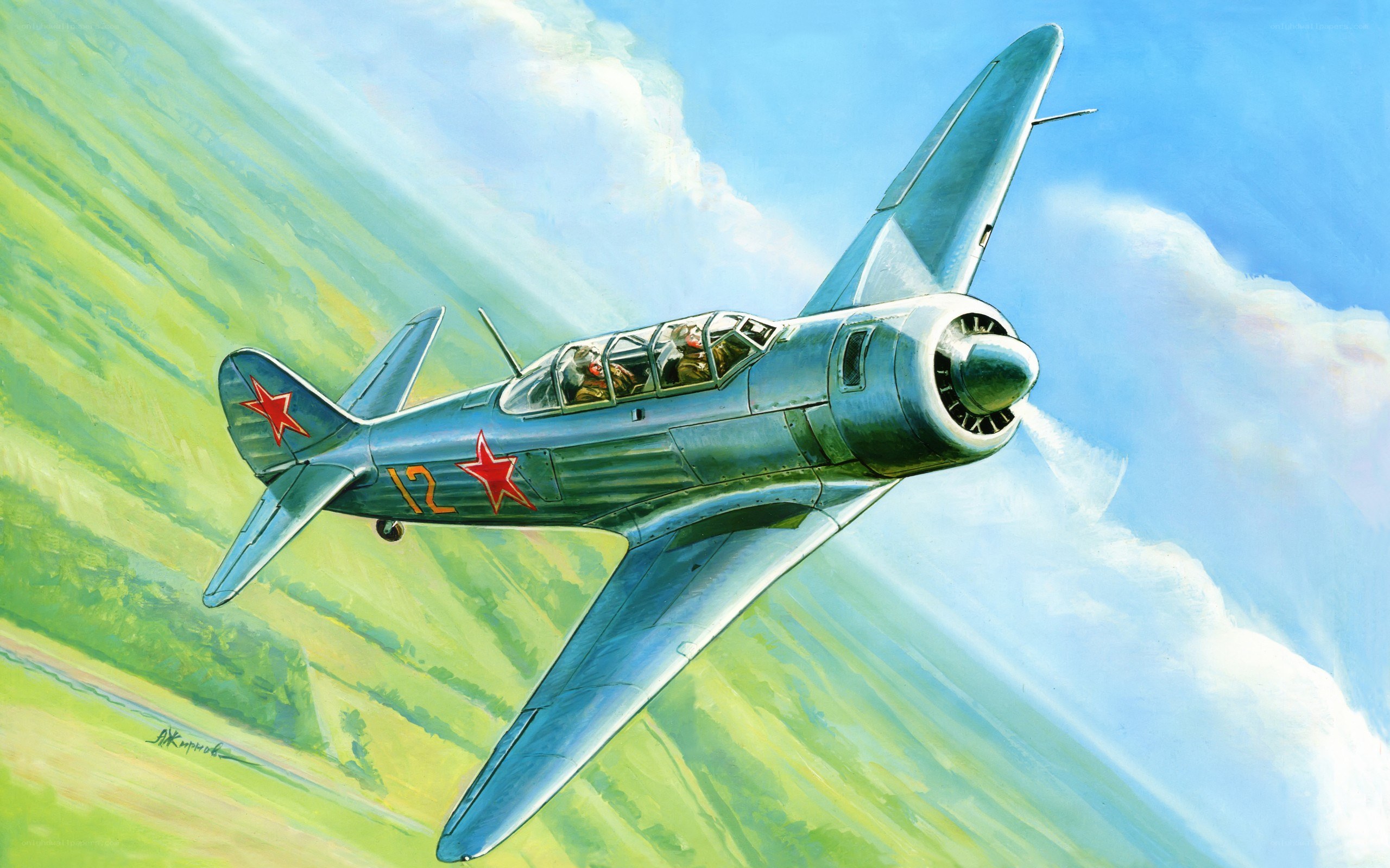 Soviet fighter plane in flight