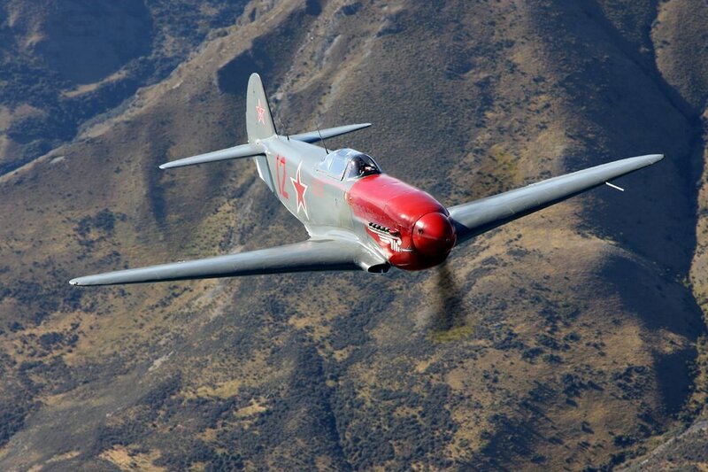 Soviet fighter plane in flight