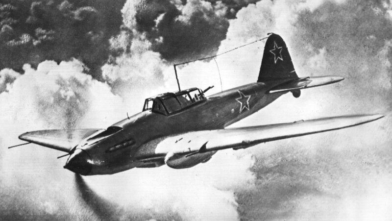 Soviet fighter plane in flight